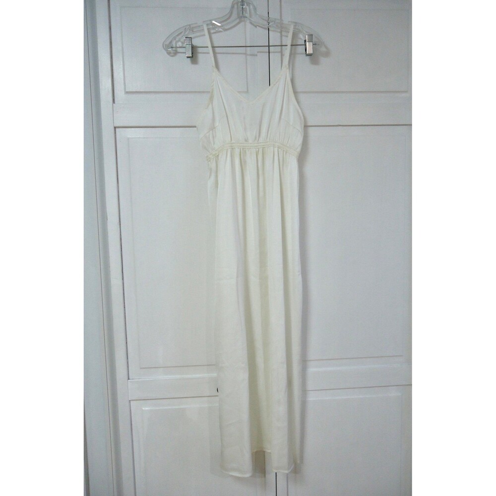Ivory Satin Slip, Womens Size S